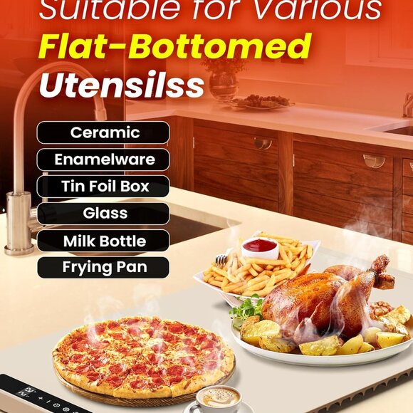 Electric Warming Tray with Adjustable Temperature Foldable Food Warmer(1 pack) - Picture 9 of 15